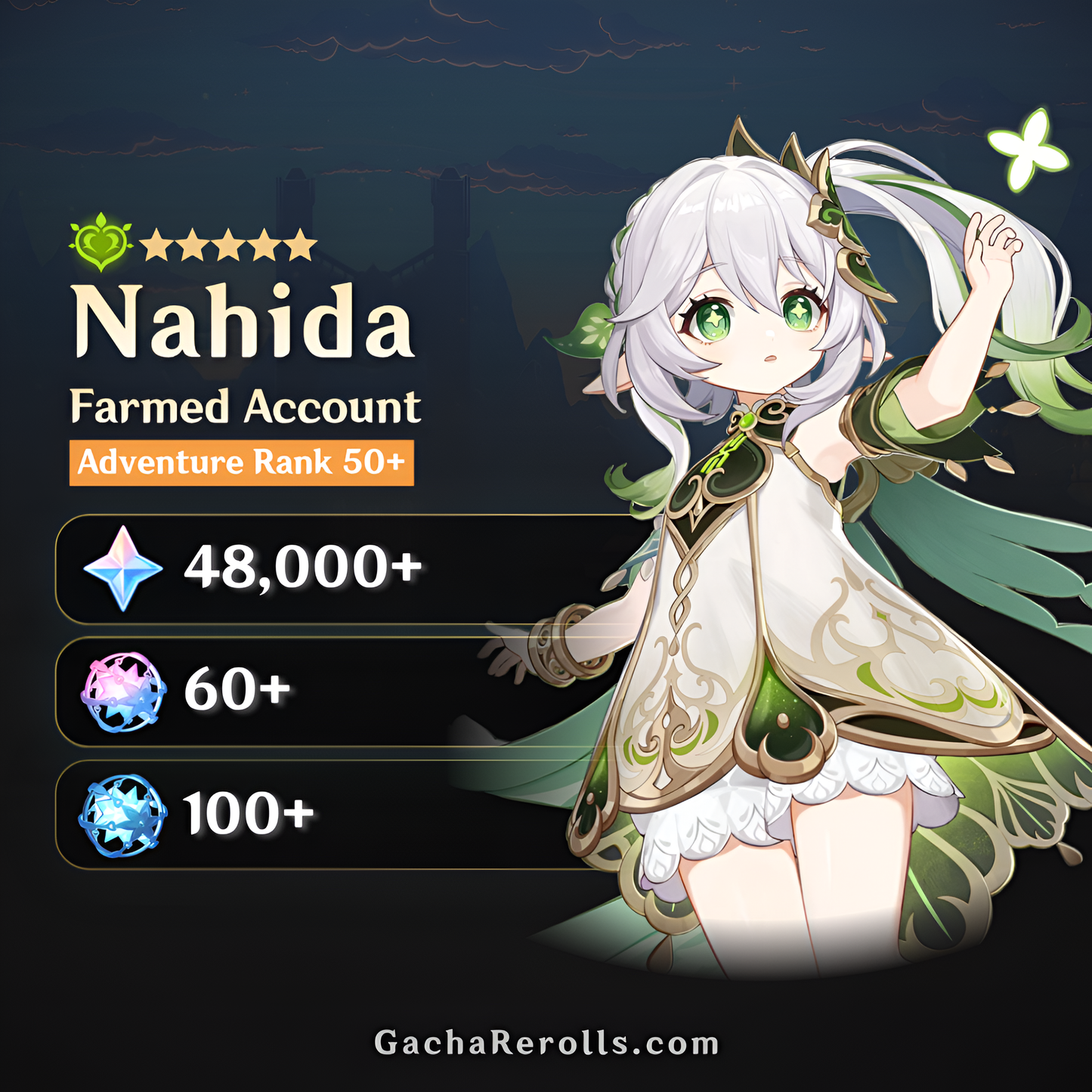 Nahida Genshin Impact Farmed Starter Account