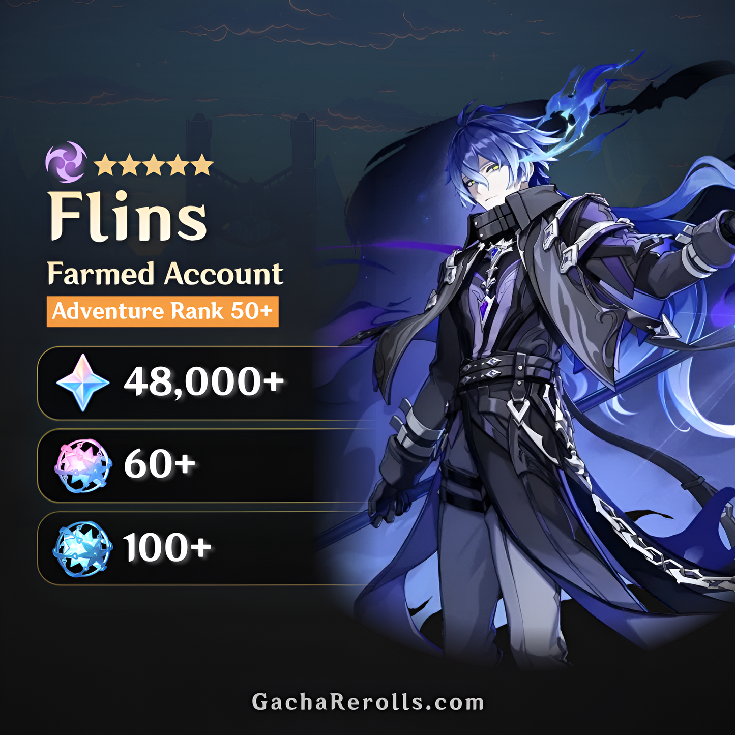 Flins Genshin Impact Farmed Starter Account