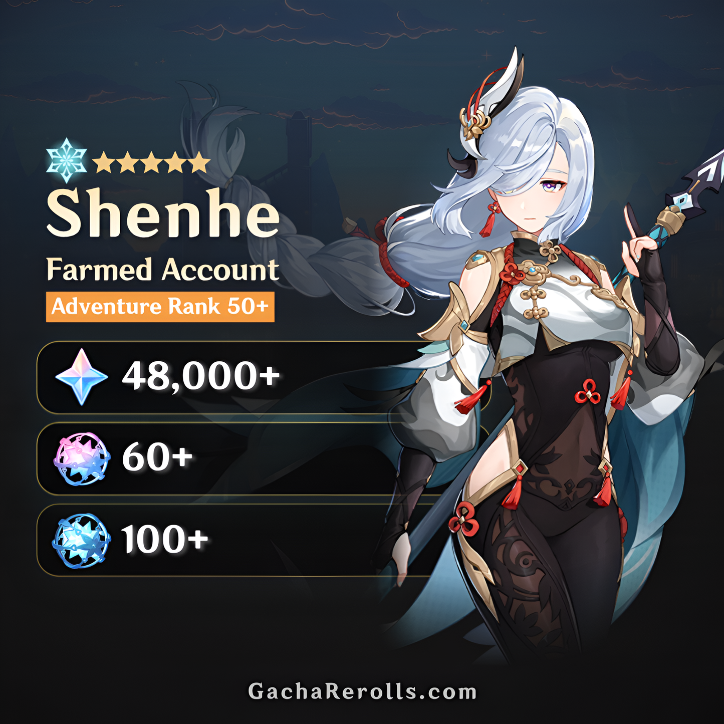 Shenhe Genshin Impact Farmed Starter Account