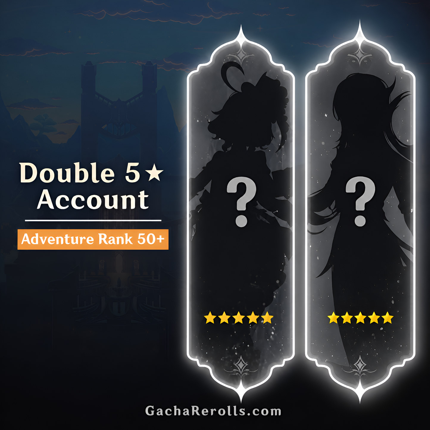 Genshin Impact Double Banner Account (All Servers)