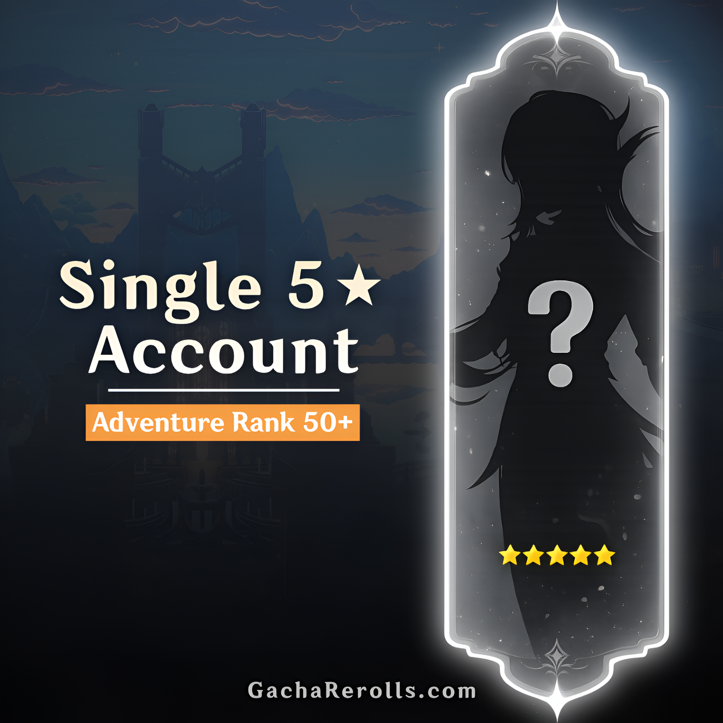 Genshin Impact Single Banner Account (All Servers)