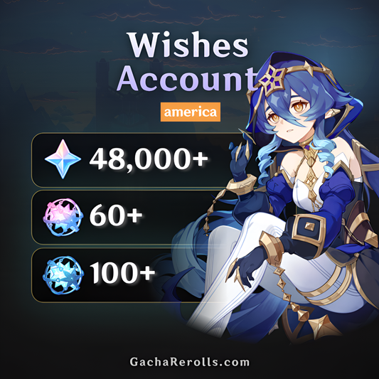 Genshin Reroll Account with Primogems [America]