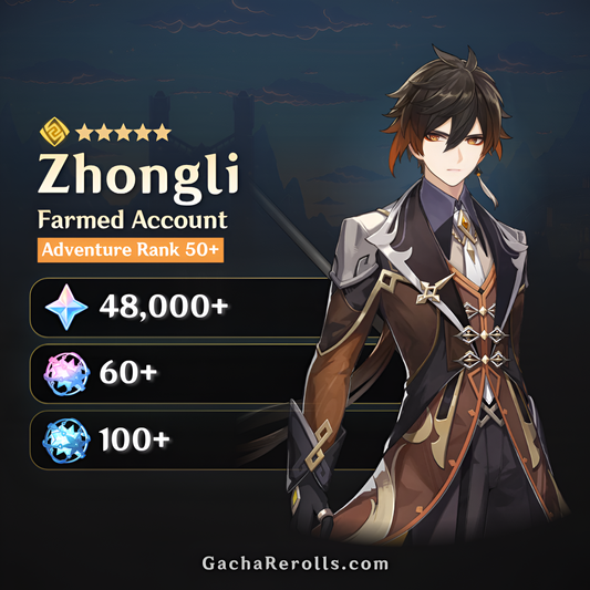 Zhongli Genshin Impact Farmed Starter Account