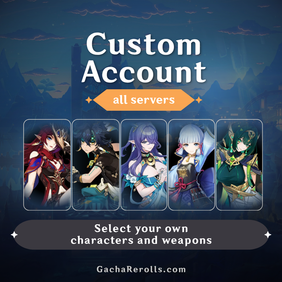 Genshin Impact Custom Starter Account