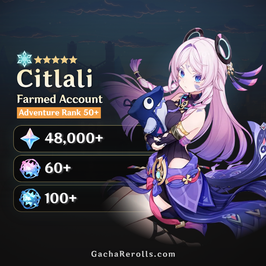 Citlali Genshin Impact Farmed Starter Account