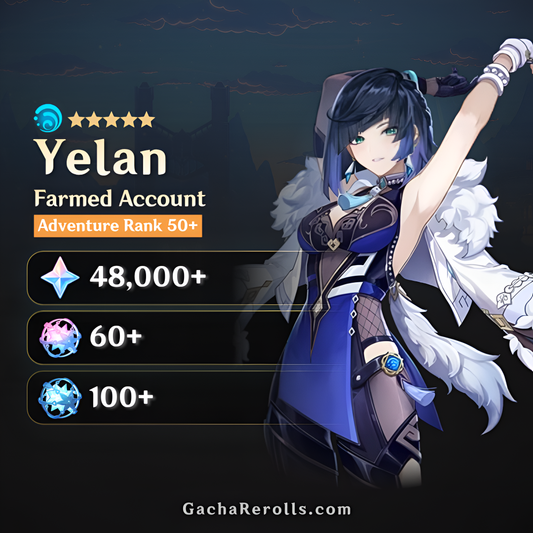 Yelan Genshin Impact Farmed Starter Account