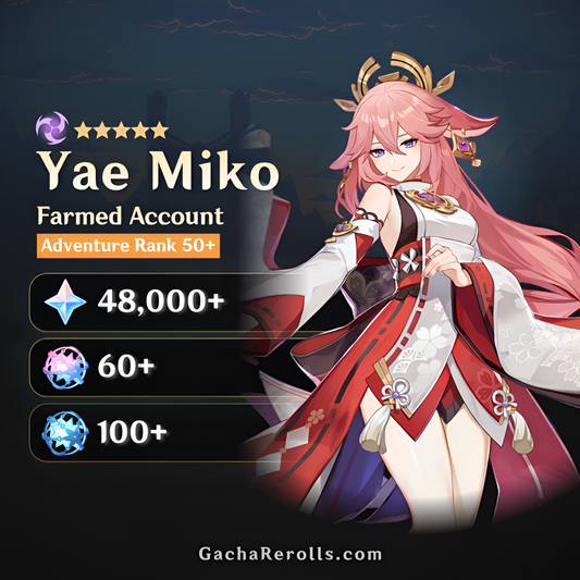 Yae Miko Genshin Impact Farmed Starter Account