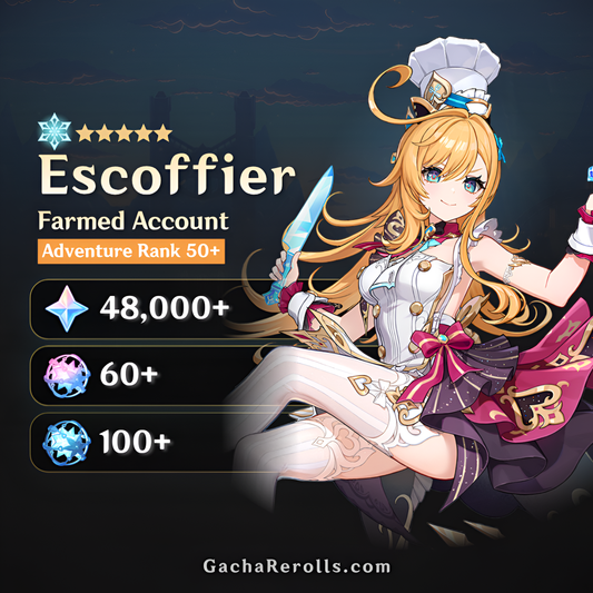 Escoffier Genshin Impact Farmed Starter Account