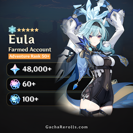 Eula Genshin Impact Farmed Starter Account
